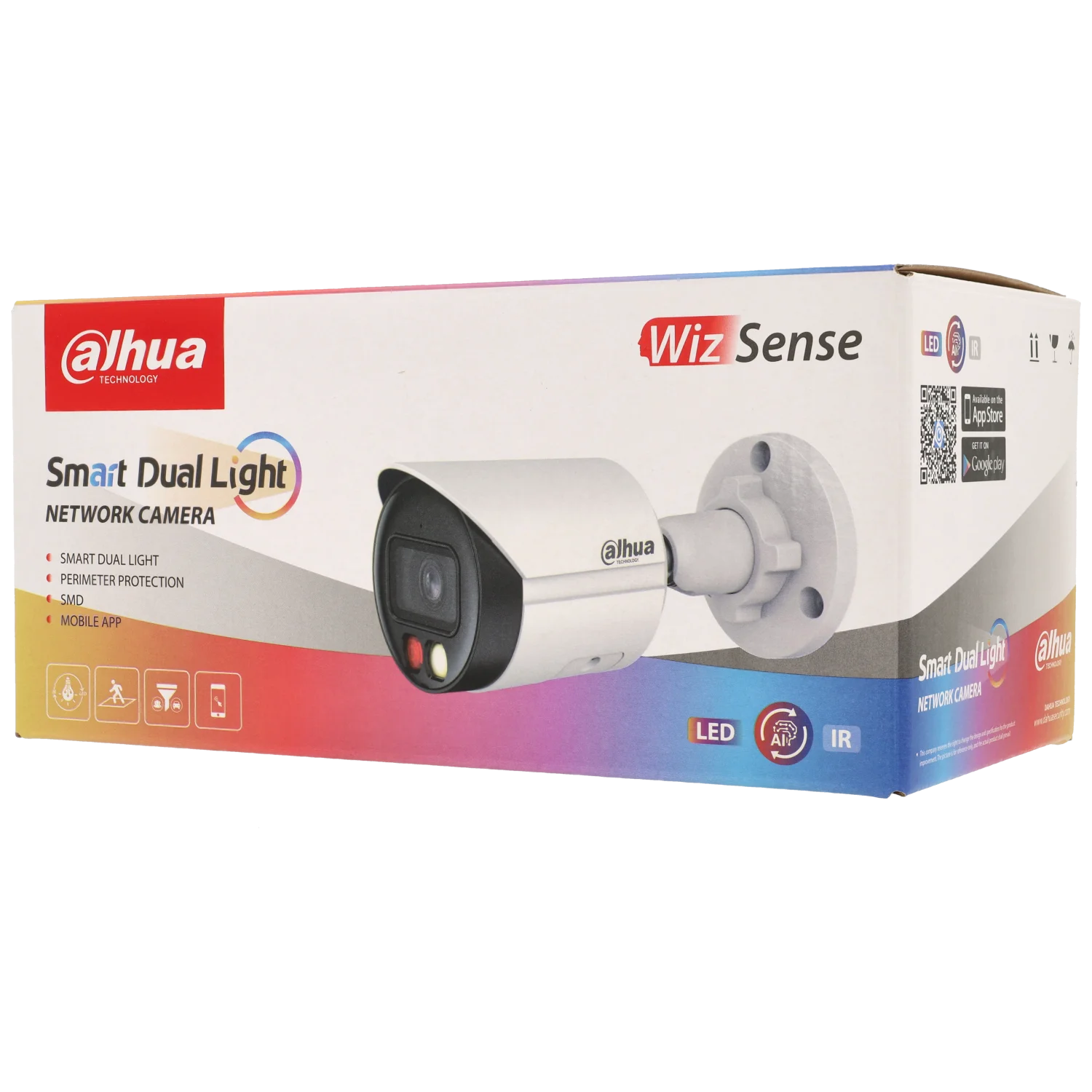 Cámara bullet ip de 8 megapíxeles y óptica fija