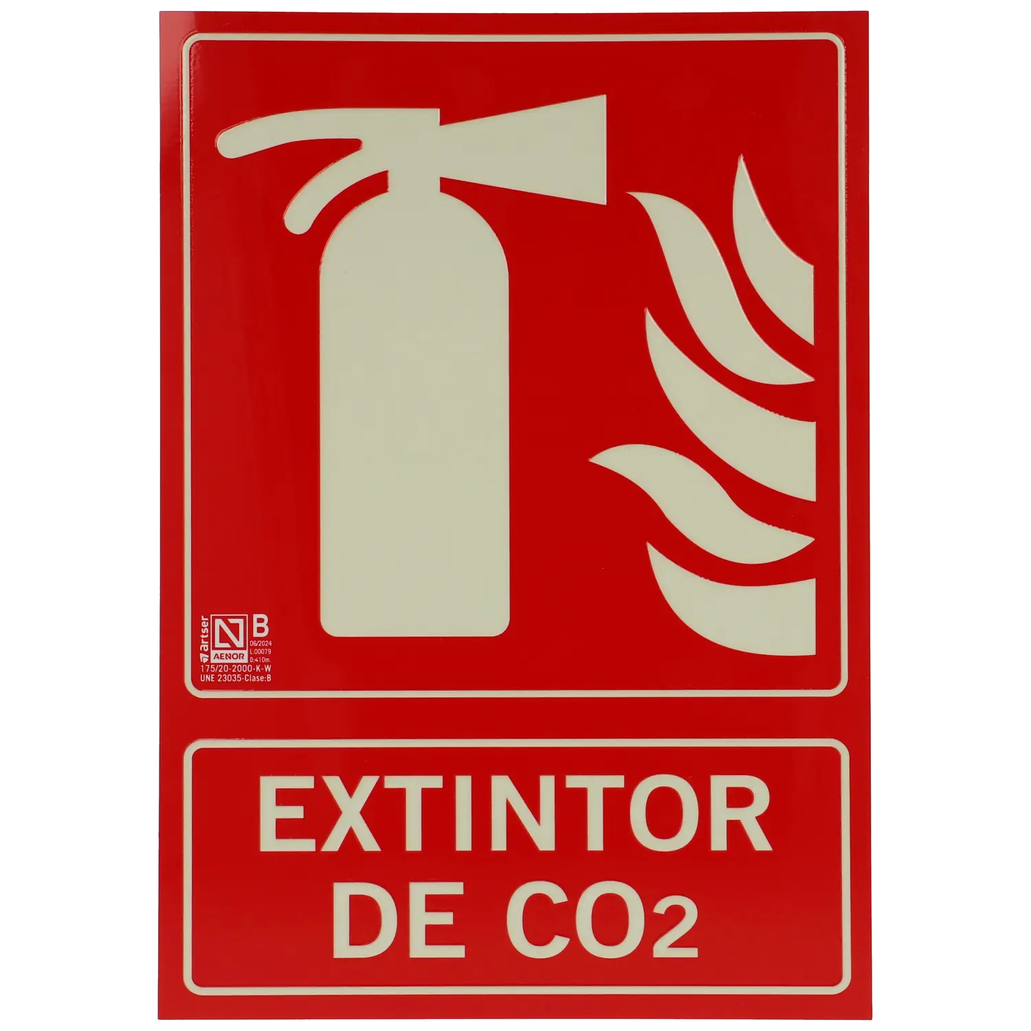 [A-CARTEL-EXTINTOR-CO2] Cartel extintor de co2