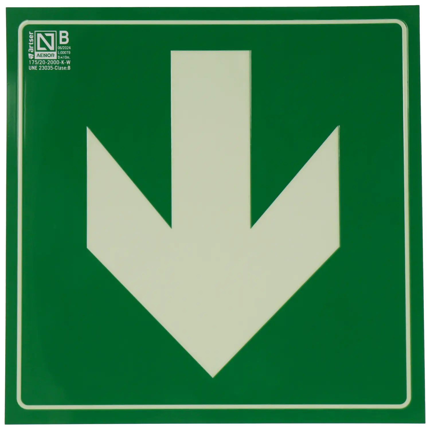 [A-CARTEL-FLECHA-ABAJO] Cartel flecha abajo