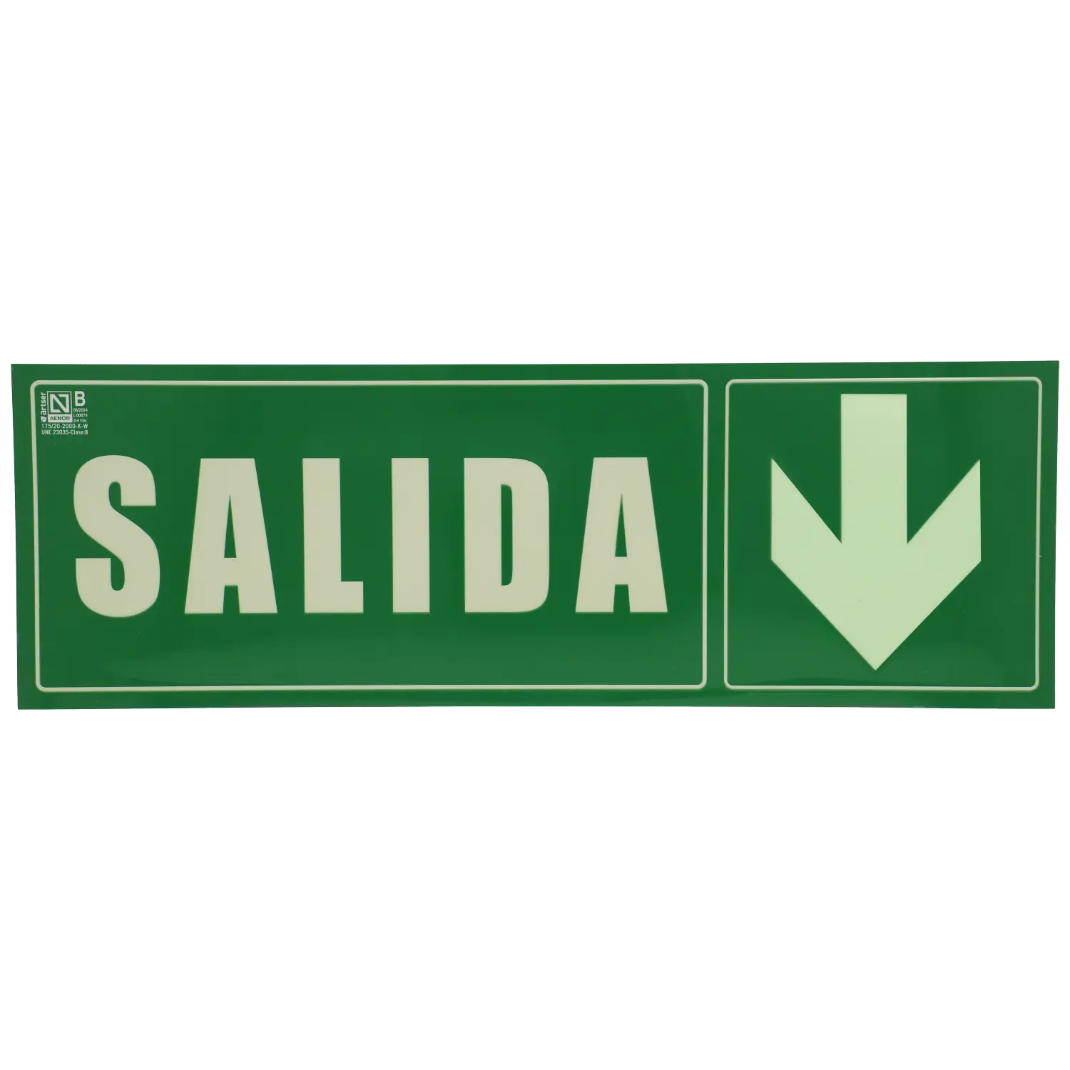 [A-CARTEL-SALIDA-ABAJO] Cartel salida abajo